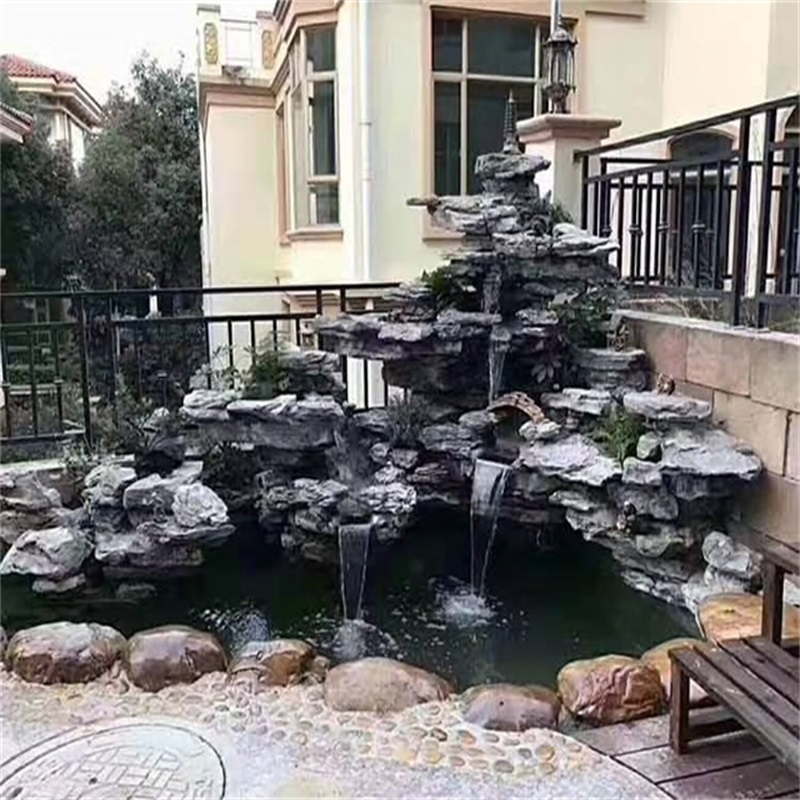 台州庭院小假山鱼池效果图