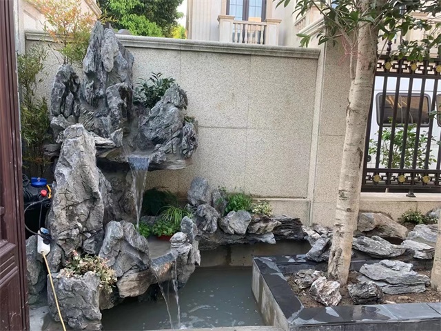 台州庭院假山鱼池位置